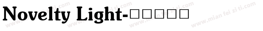 Novelty Light字体转换
